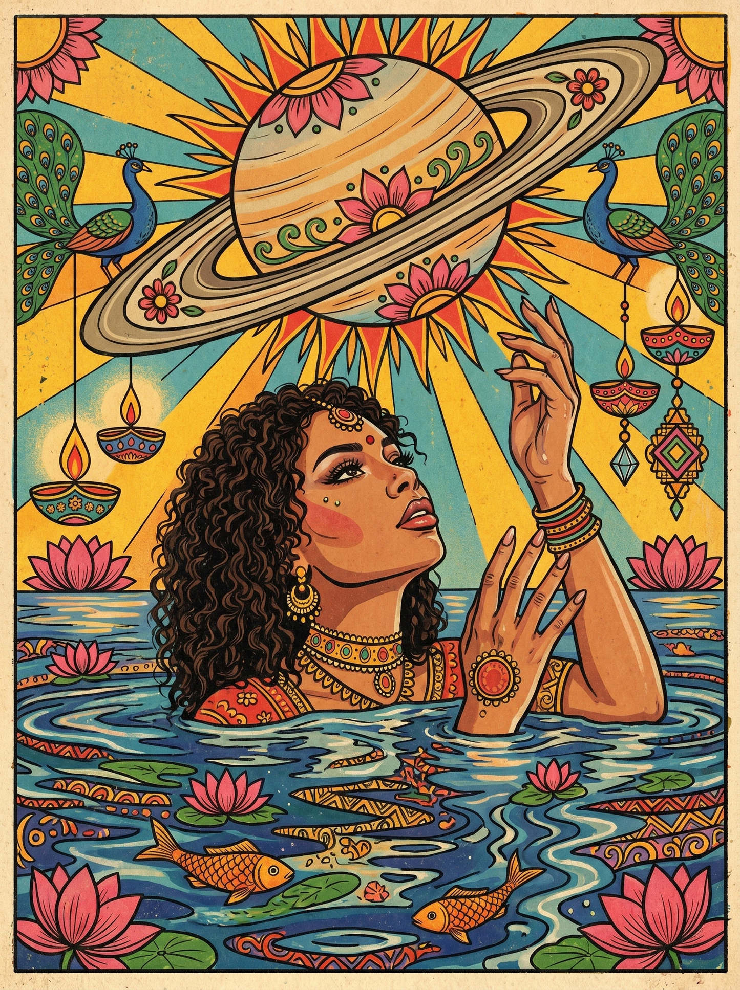 Cosmic Saturn Bather (80 Colors)