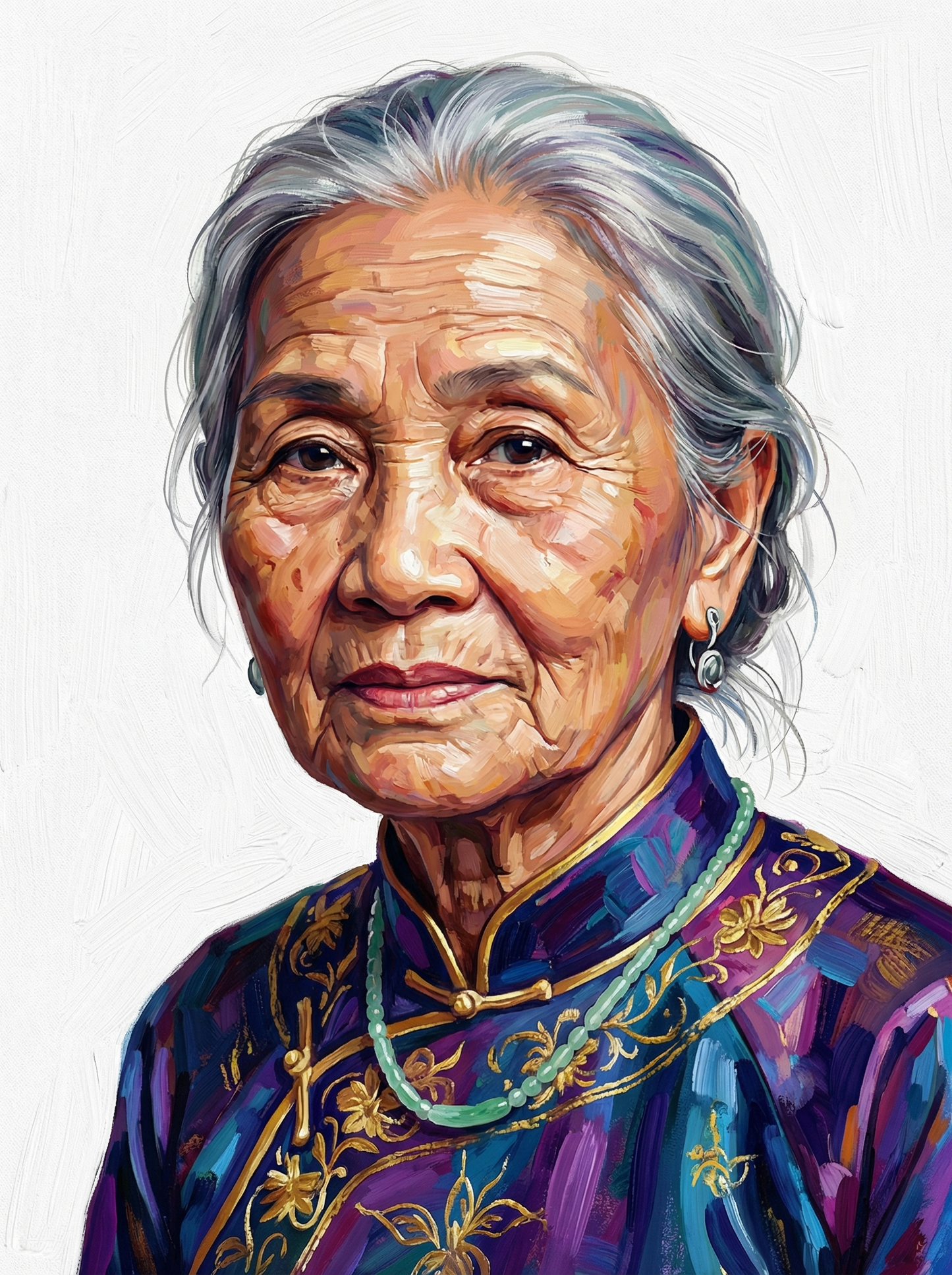 Distinguished Elder Woman (80 Colors)