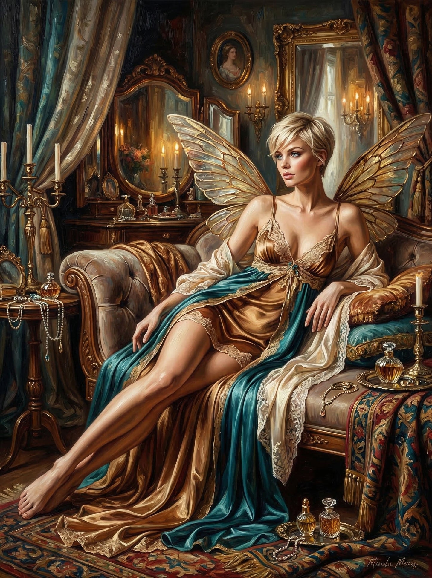 Elegant Pixie In Gold Chamber (80 Colors)