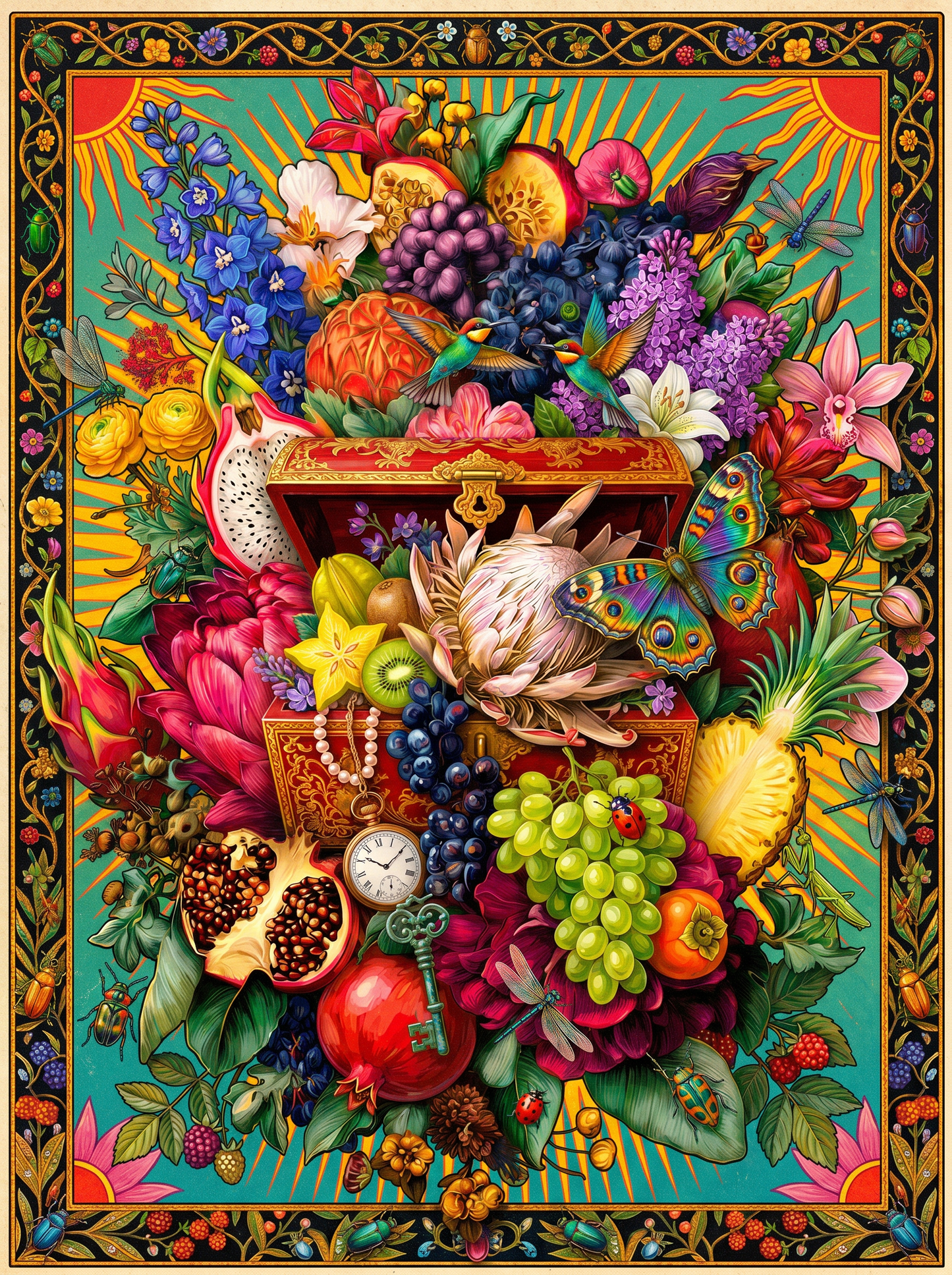 Floral Fruit Abundance (120 Colors)