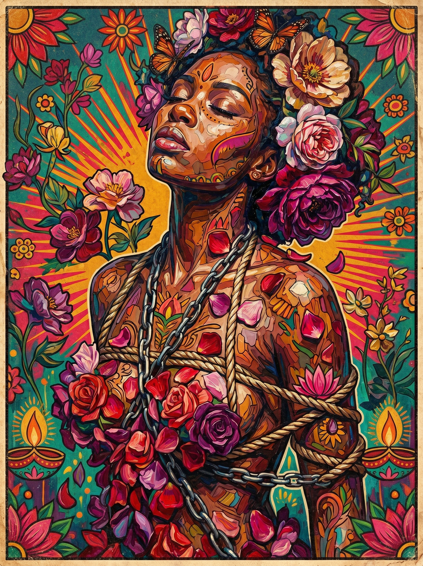 Floral Hair Goddess (80 Colors)