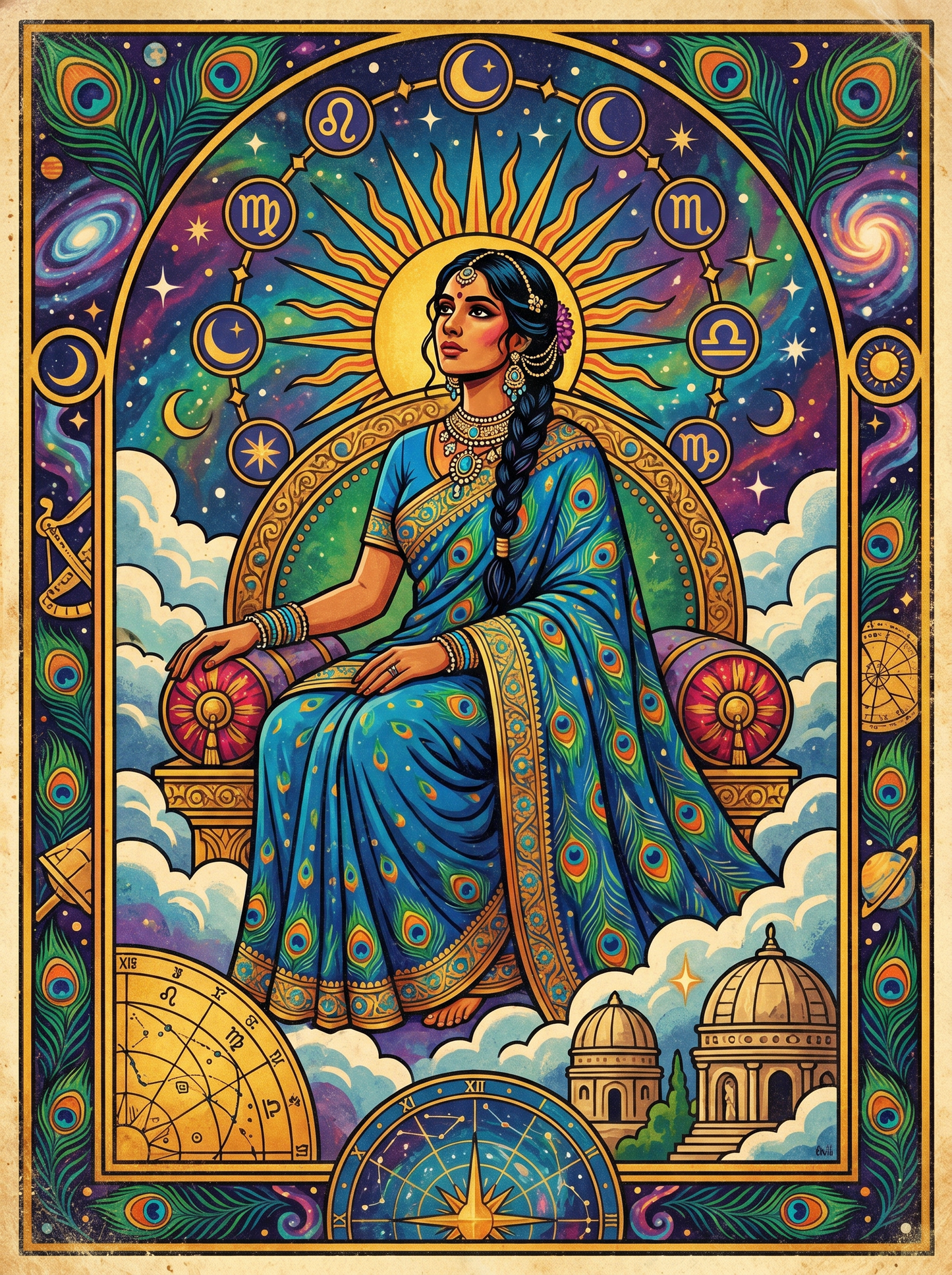 Haloed Madonna Clouds (80 Colors)