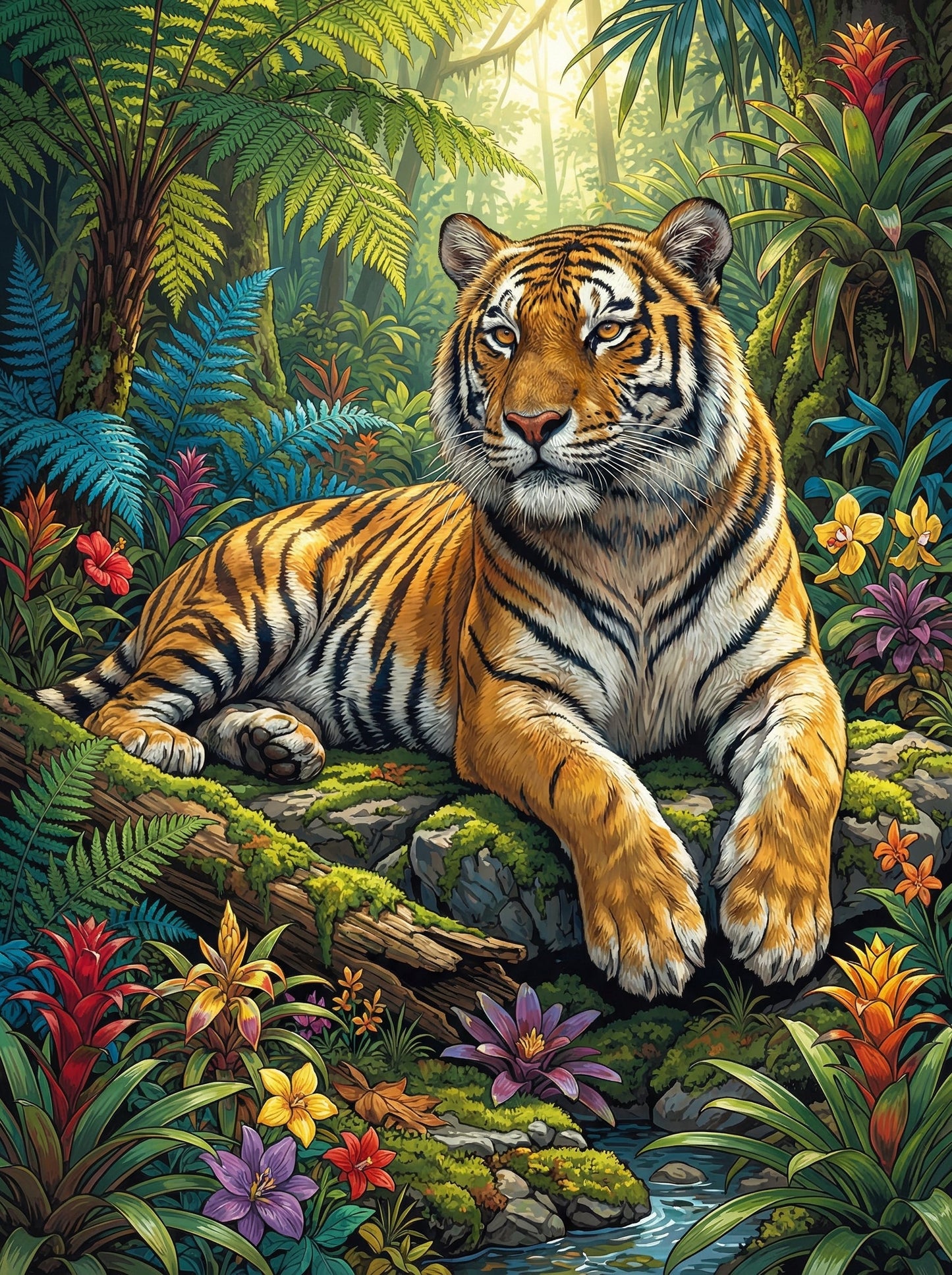 Rainforest Tiger Haven (80 Colors)