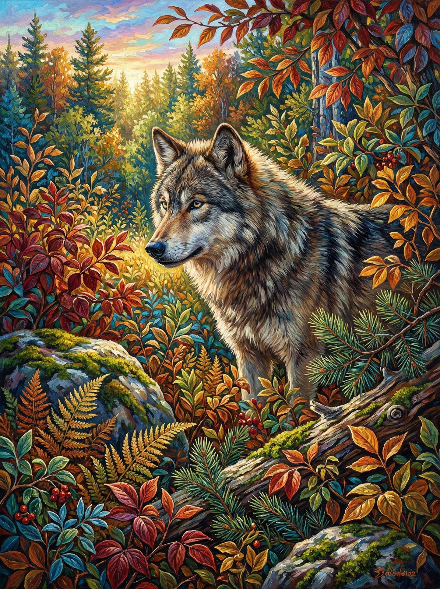 Autumn Whisper Wolf (120 Colors)