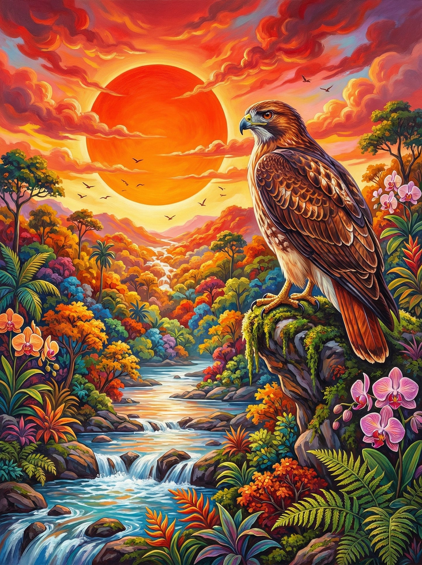 Crimson Sun Sentinel (120 Colors)