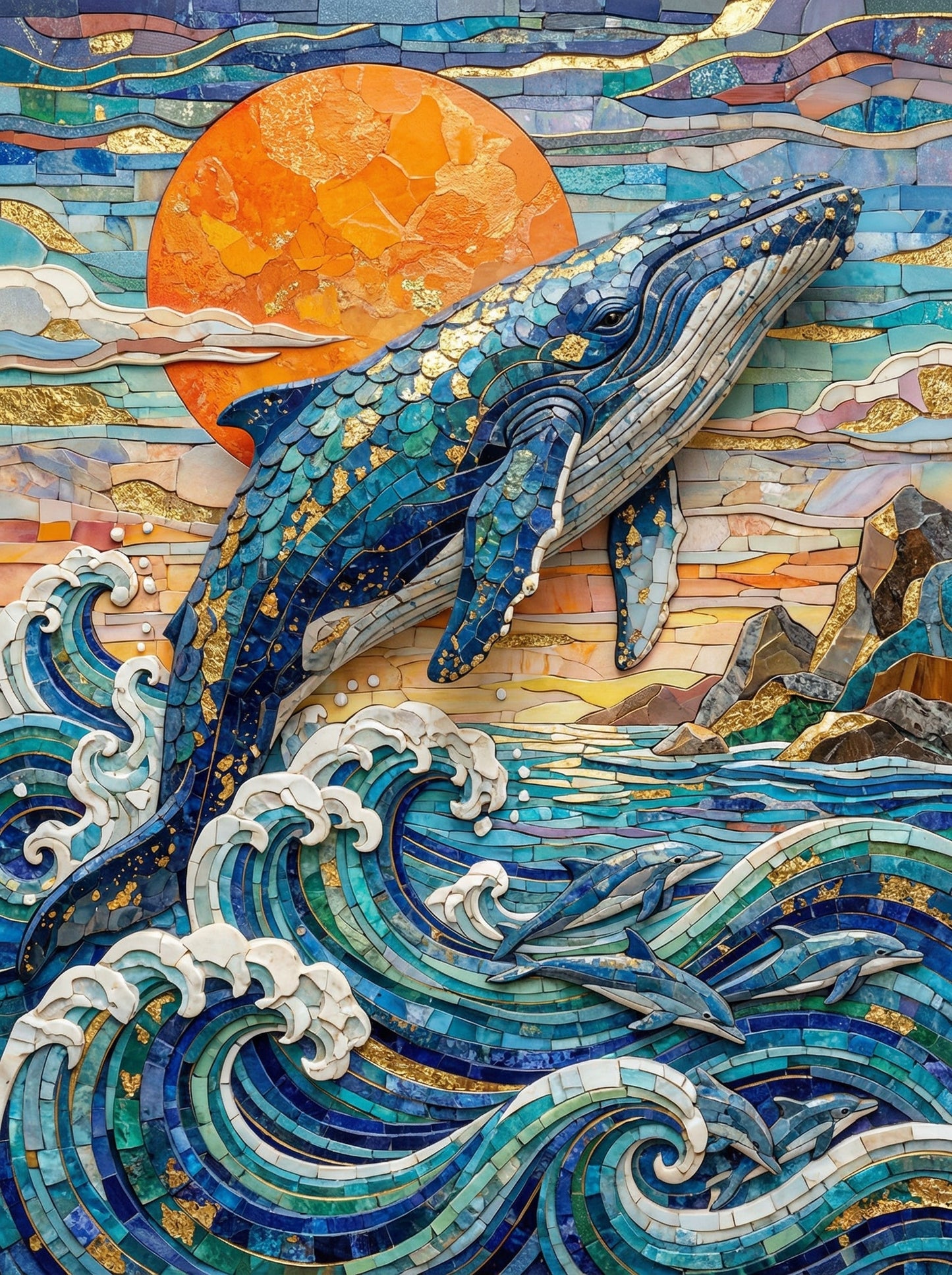 Golden Tide Mosaic (120 Colors)