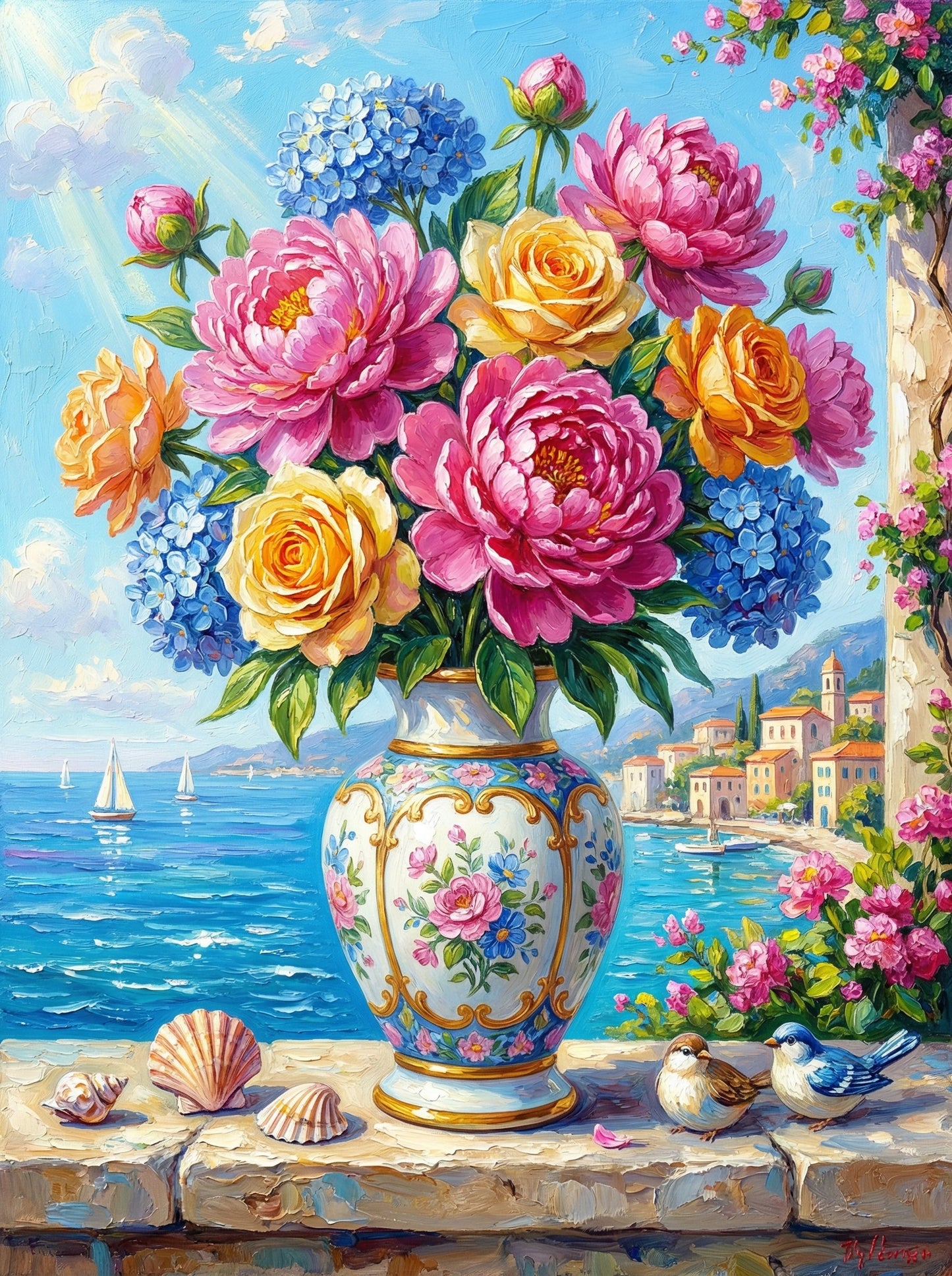 Mediterranean Rose Escape (80 Colors)