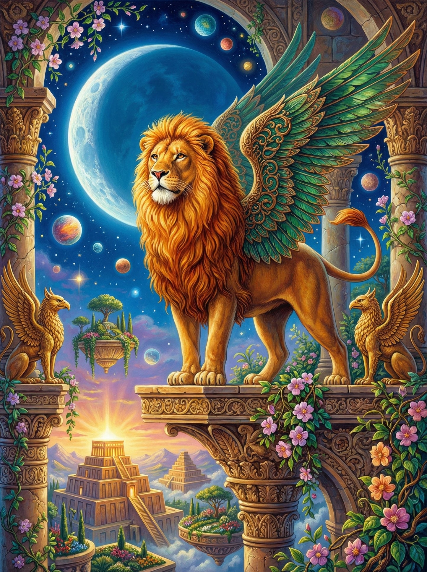 Celestial Winged Lion (120 Colors)