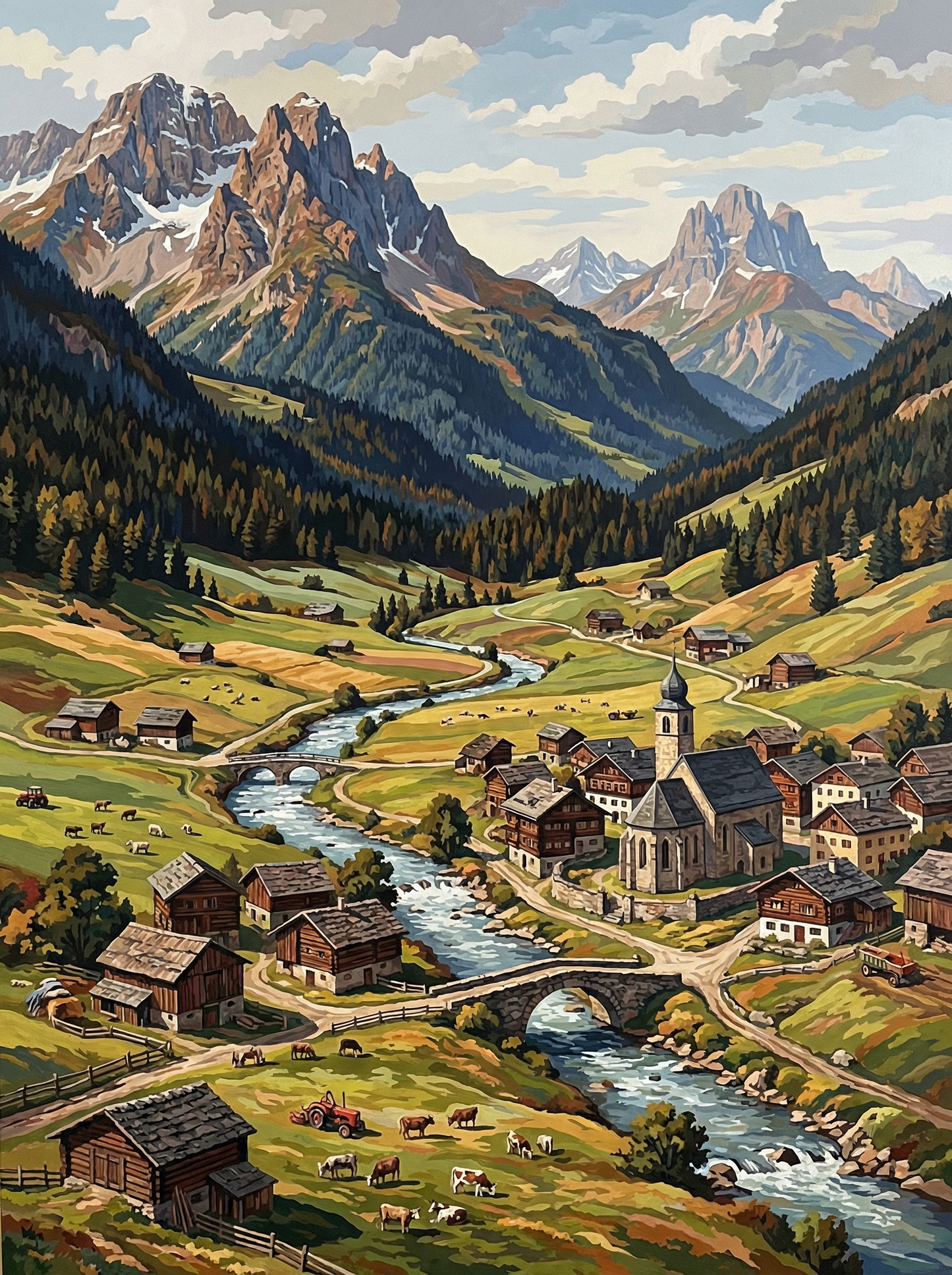 Alpine Village River Harmony (120 Colors)