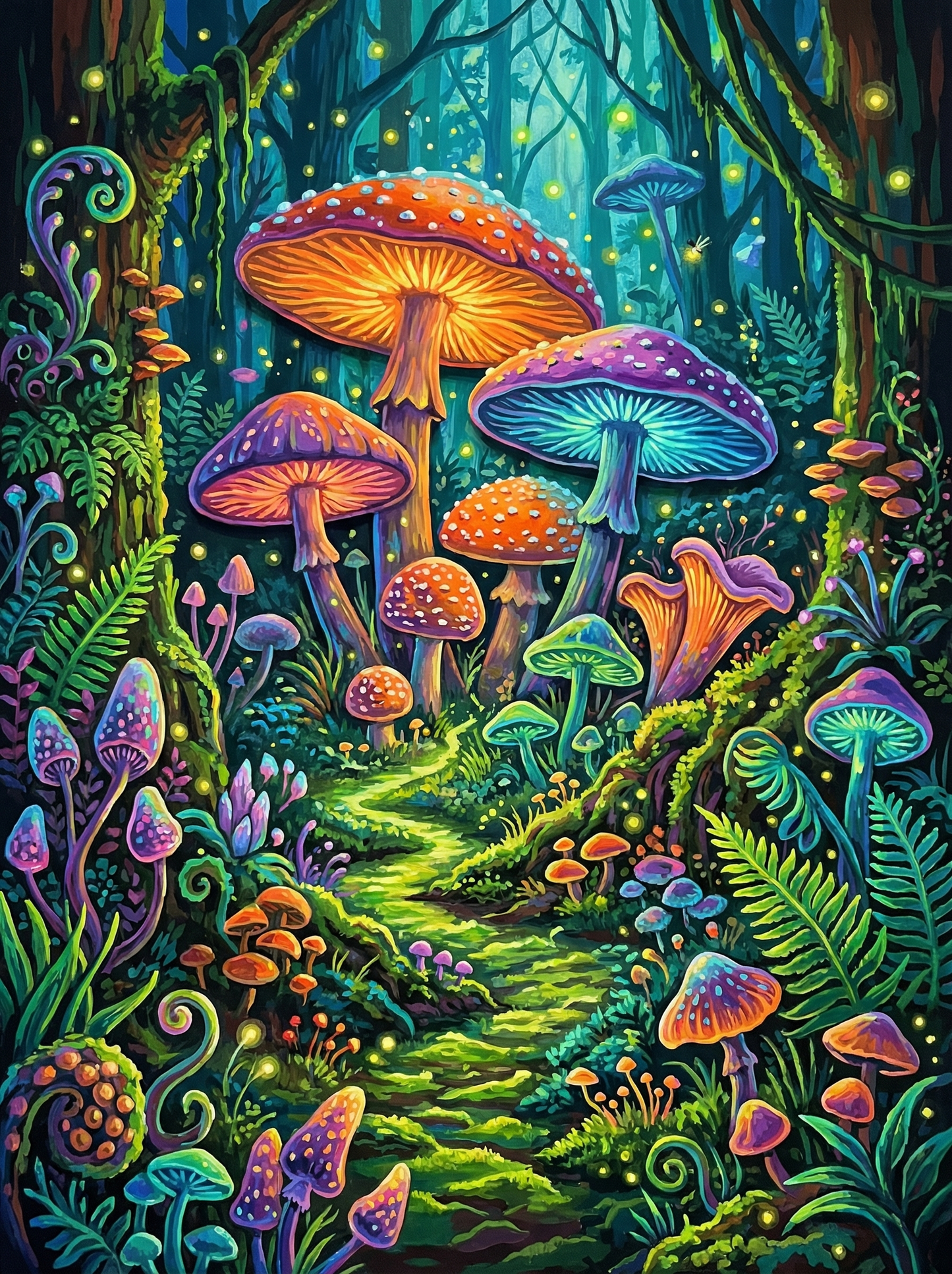 Magical Glowing Mushrooms (120 Colors)