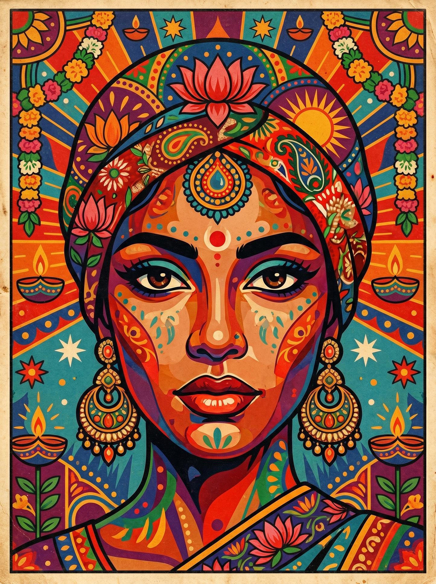 Mandala Goddess Portrait (120 Colors)