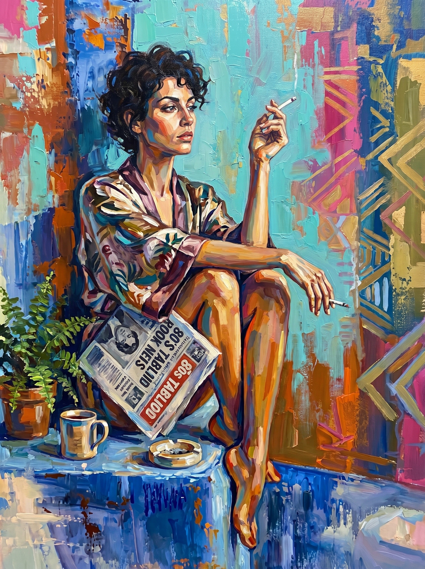 Morning Paper And Coffee (120 Colors)