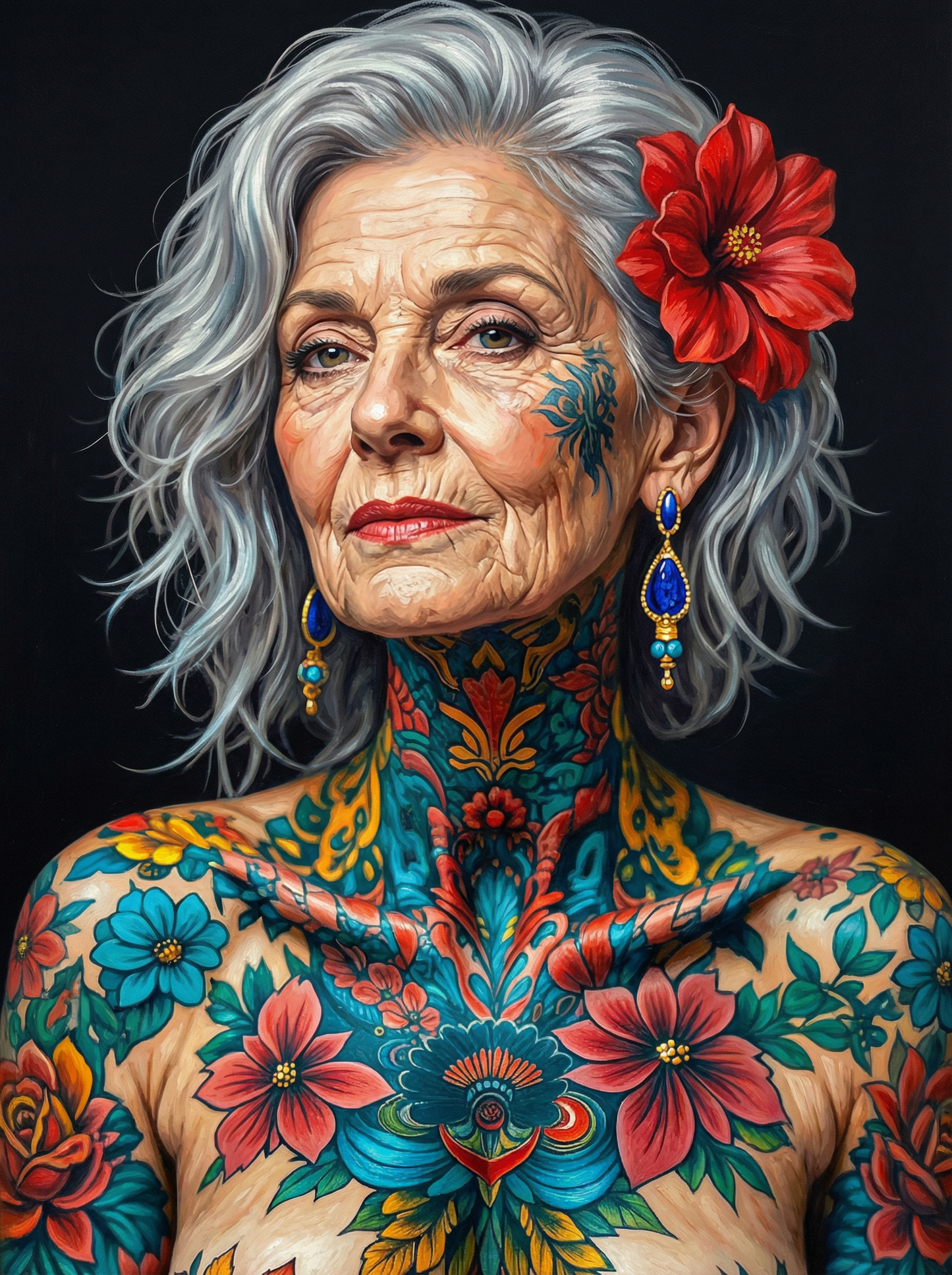 Ornate Tattooed Matriarch (80 Colors)