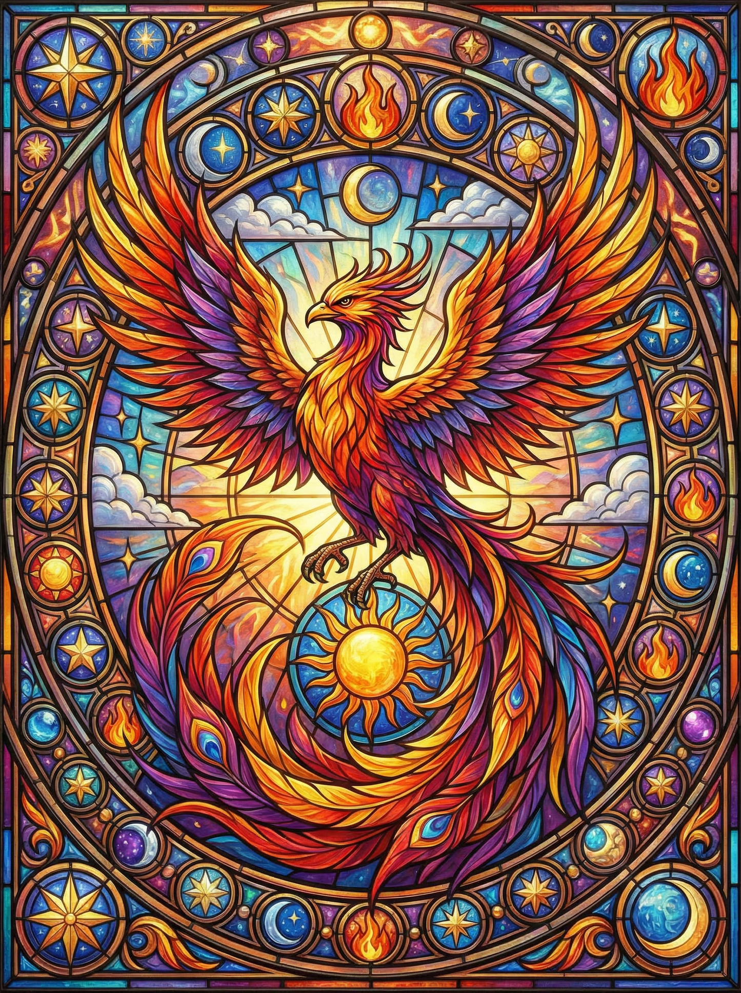 Phoenix Rising Fire (80 Colors)