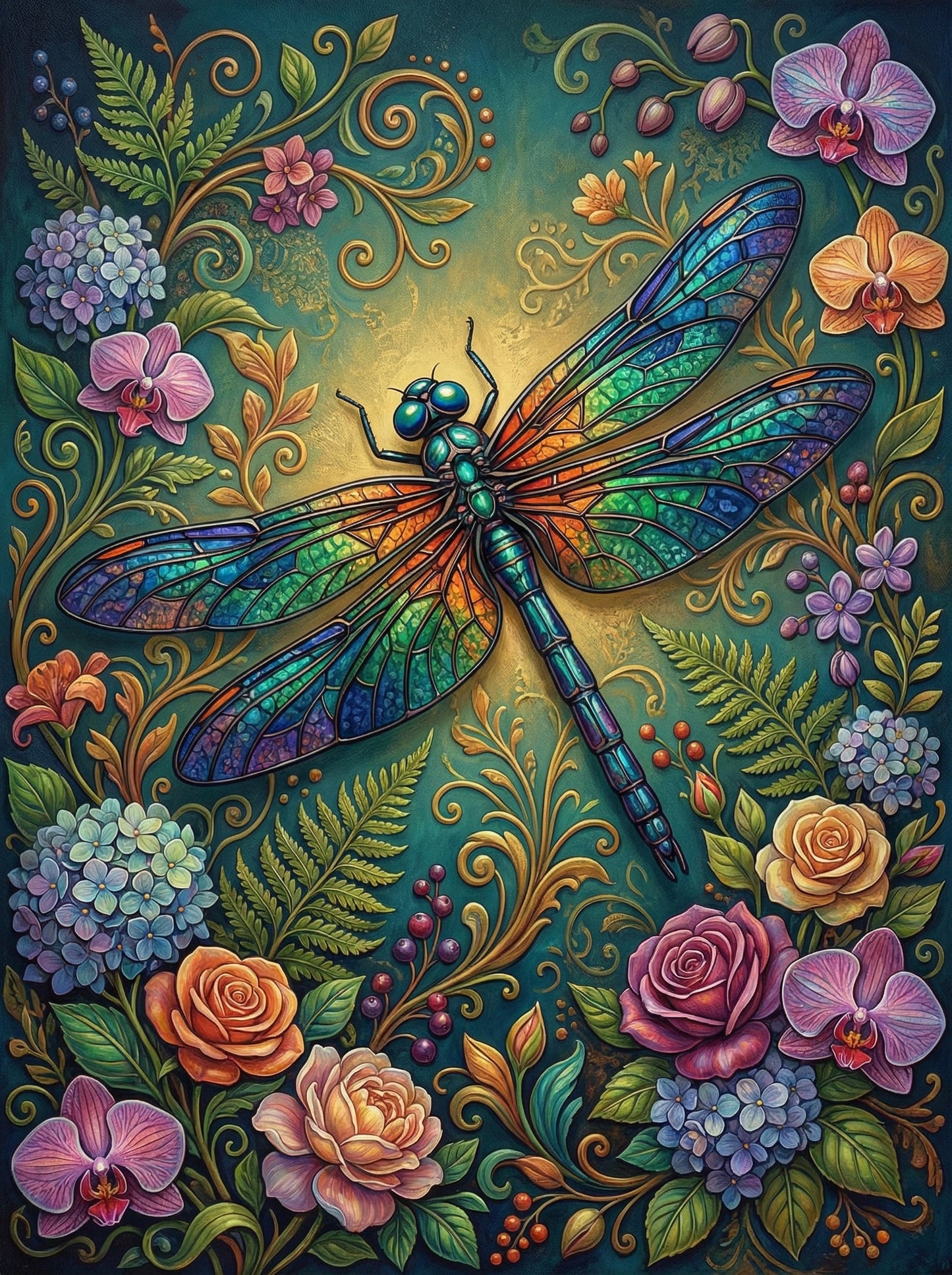 Rainbow Dragonfly Garden (120 Colors)