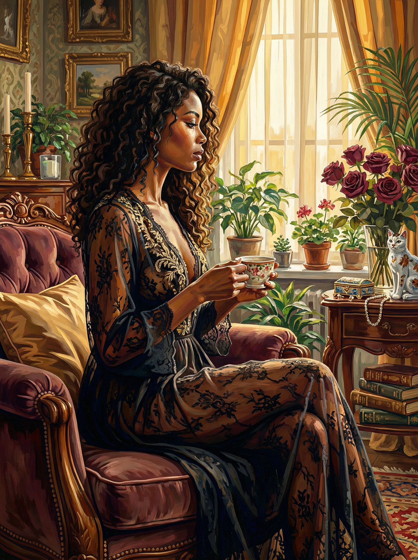 Black Lace Boudoir (80 Colors)