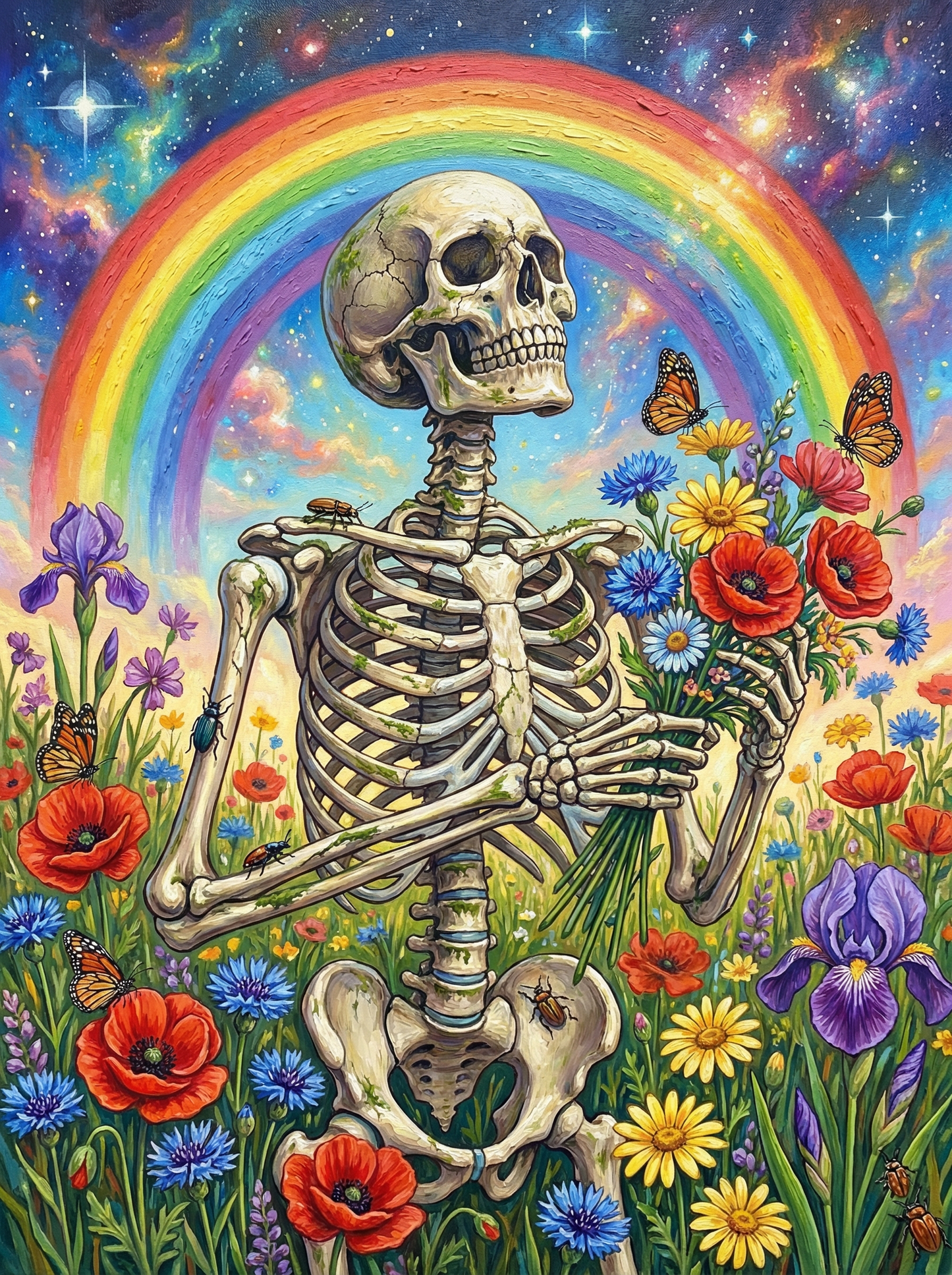 Skeleton Rainbow Bouquet (120 Colors)