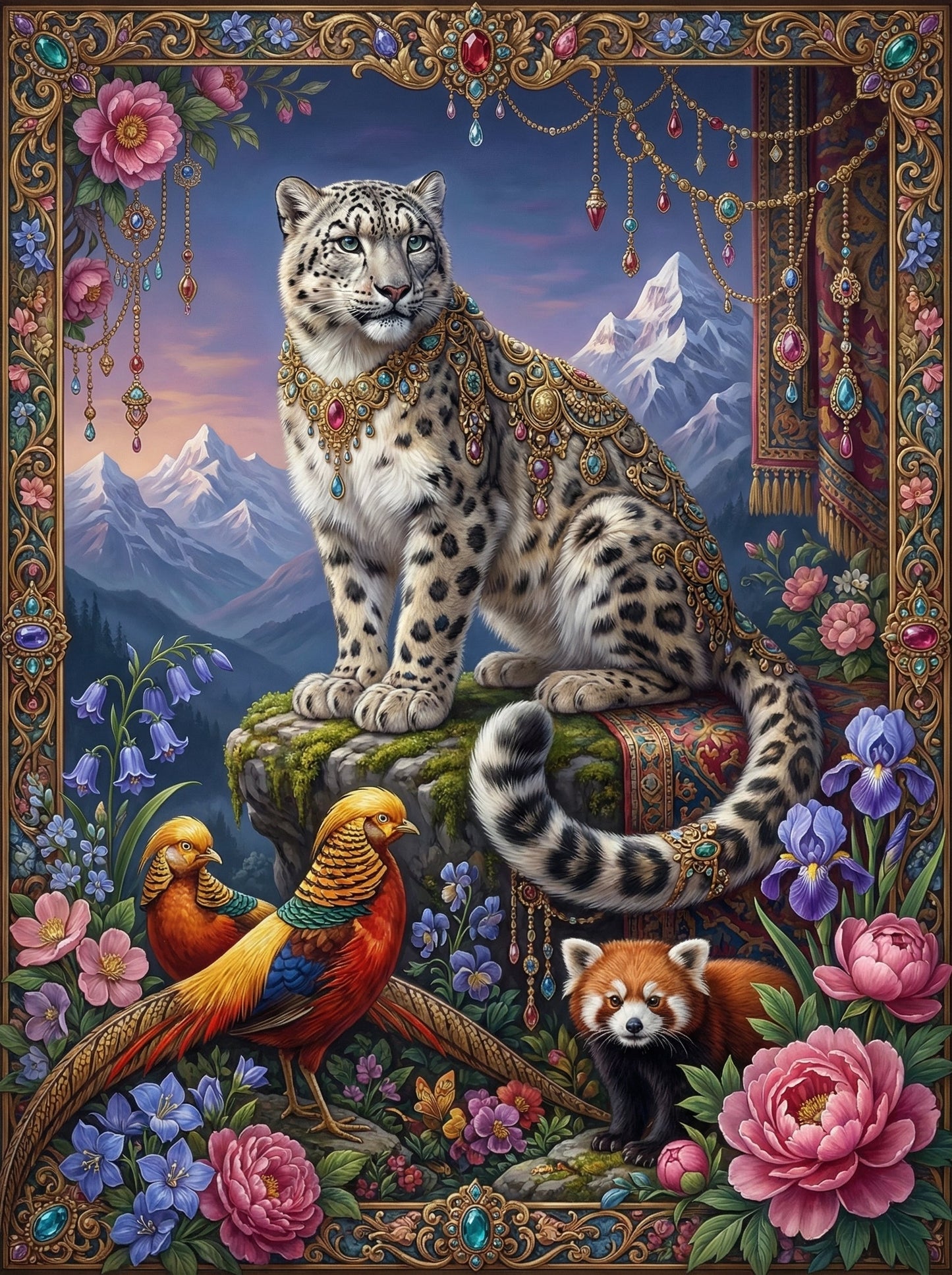 Snow Leopard Pheasant Panda (120 Colors)
