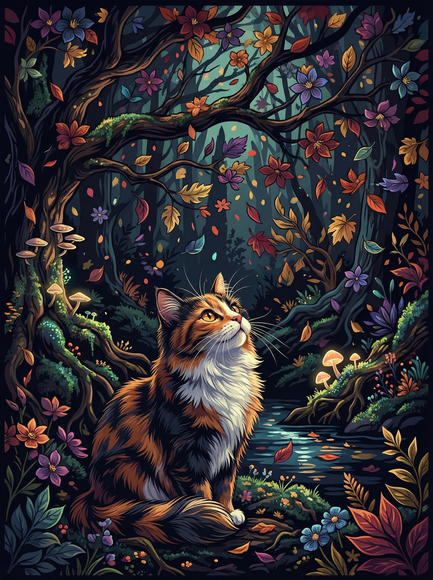 Moonlit Forest Watcher (80 Colors)