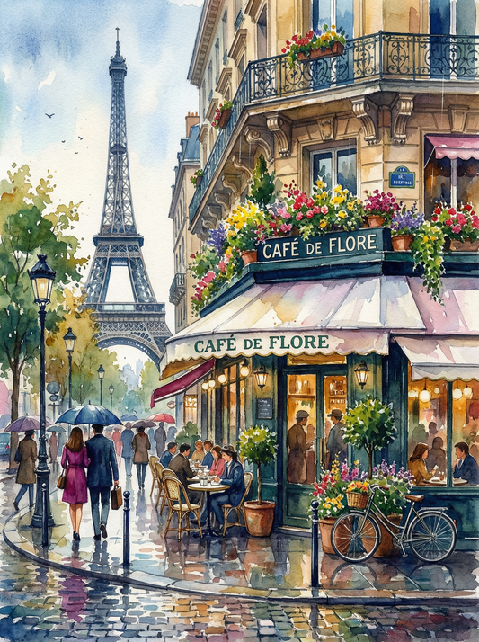 Café de Flore, Paris (80 Colors)