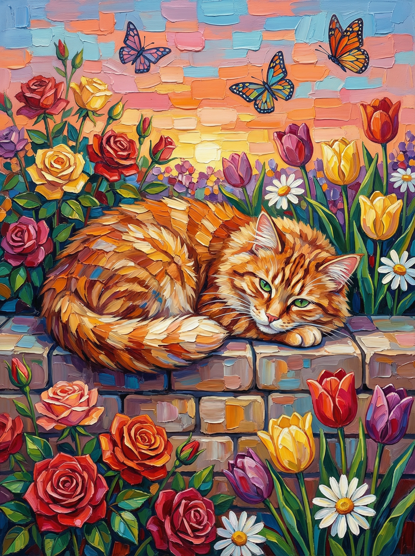 Garden Wall Cat (120 Colors)