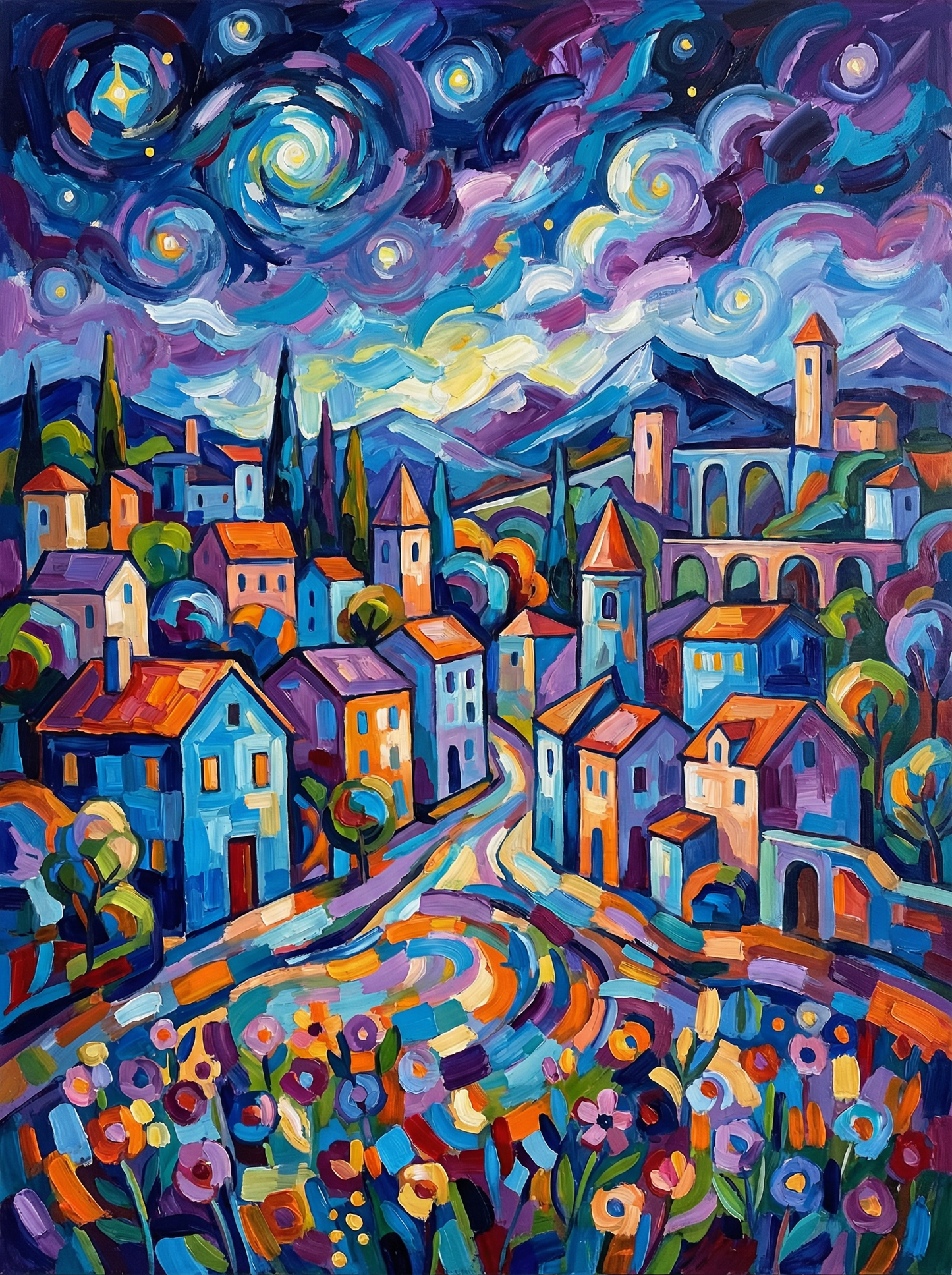 Starlit Village Dreams (80 Colors)