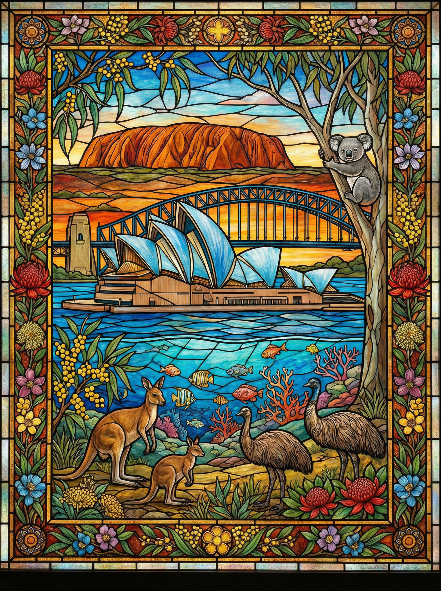 Australia Iconic Panorama (80 Colors)