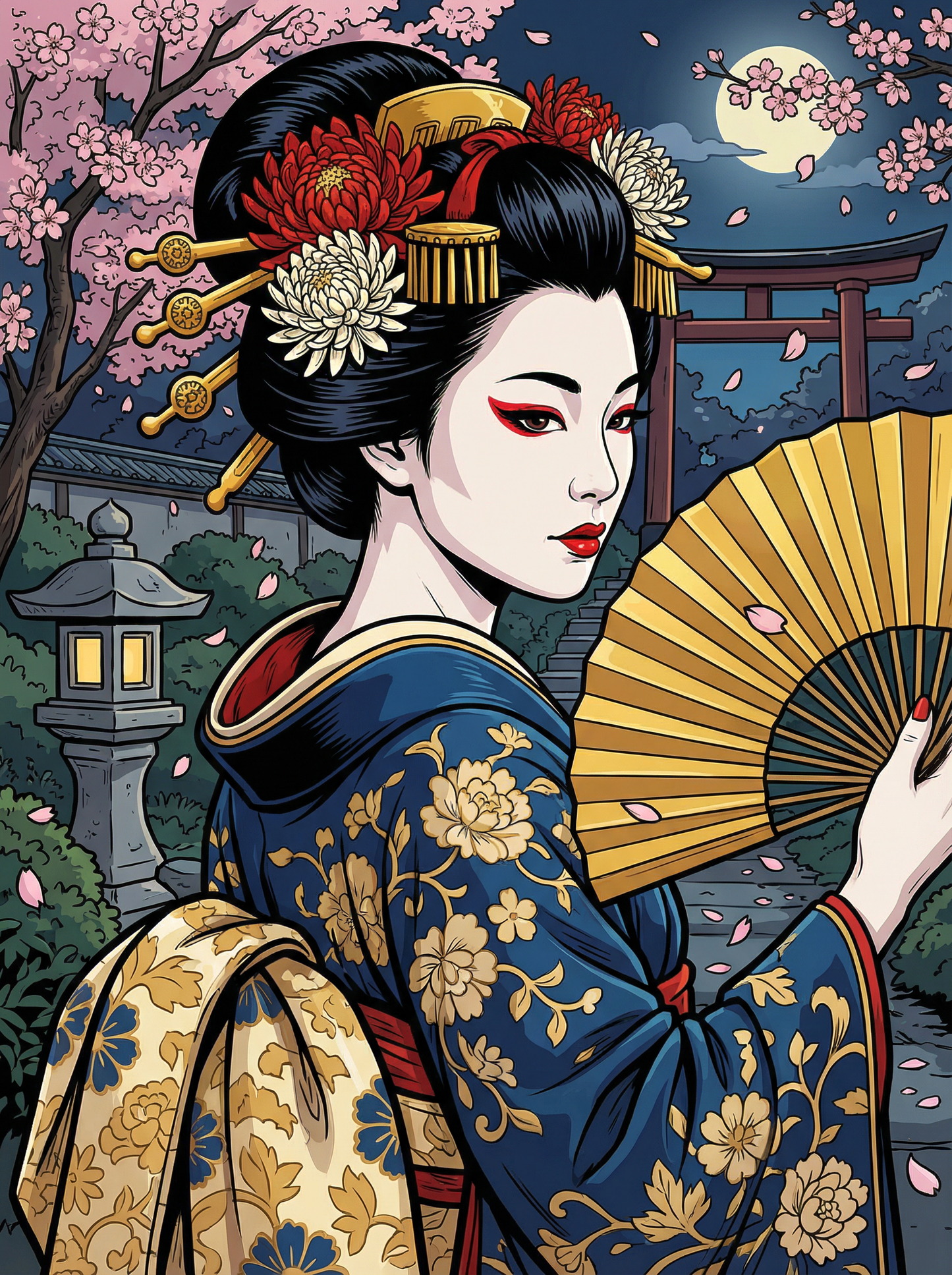 Moonlit Sakura Grace (120 Colors)