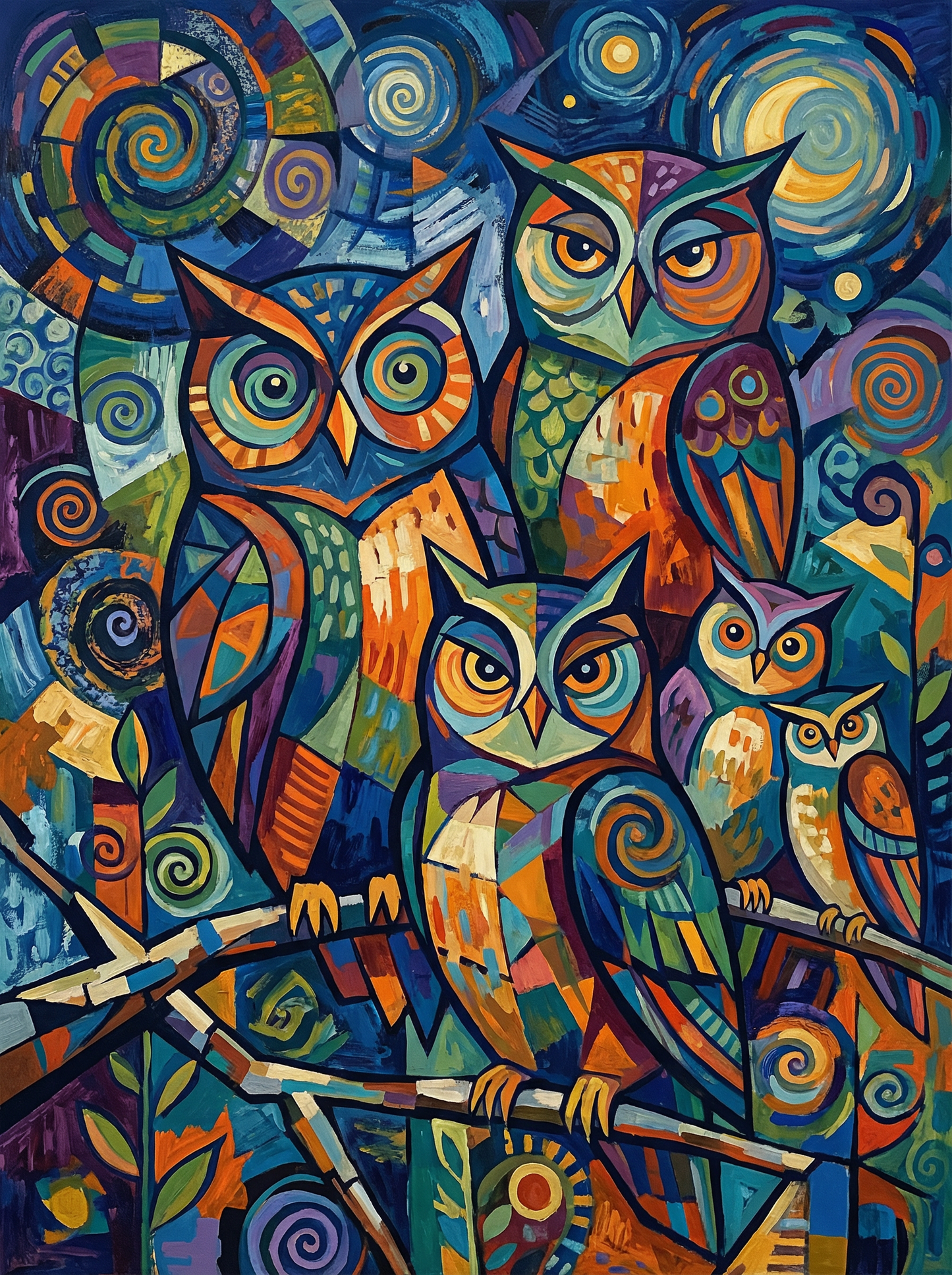 Midnight Owl Gathering (120 Colors)