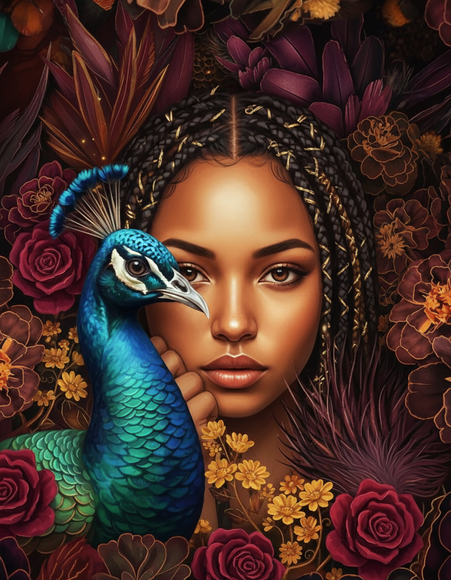 Peacock Feather Bloom (120 Colors)
