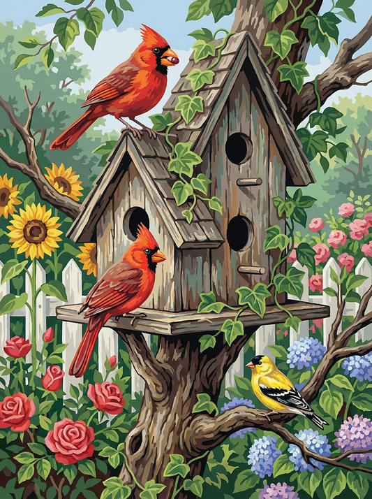 Garden Bird Haven (120 Colors)