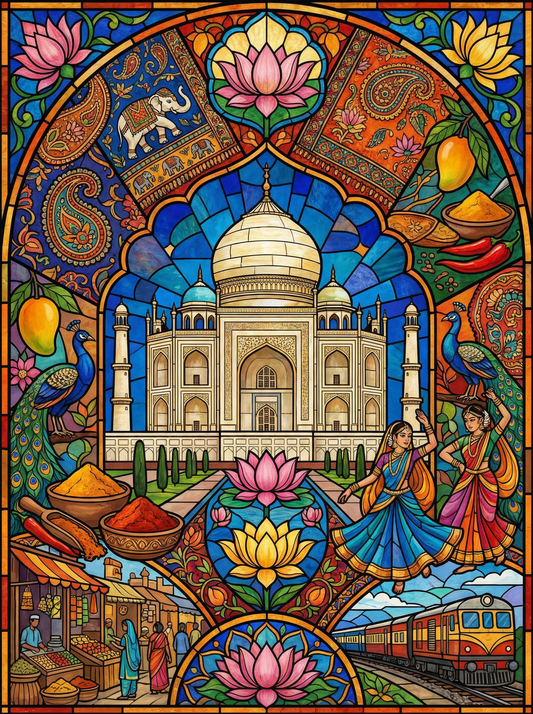 Taj Mahal Lotus Heritage (120 Colors)