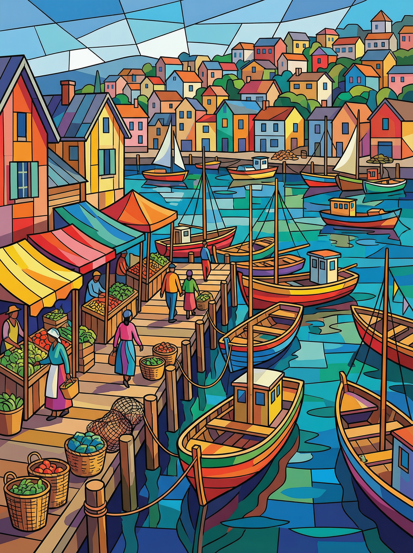 Harbor of Bright Homes (120 Colors)
