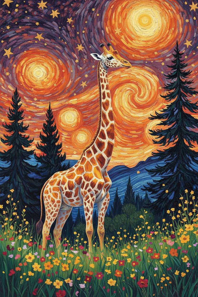 Starry Giraffe (120 Colors)