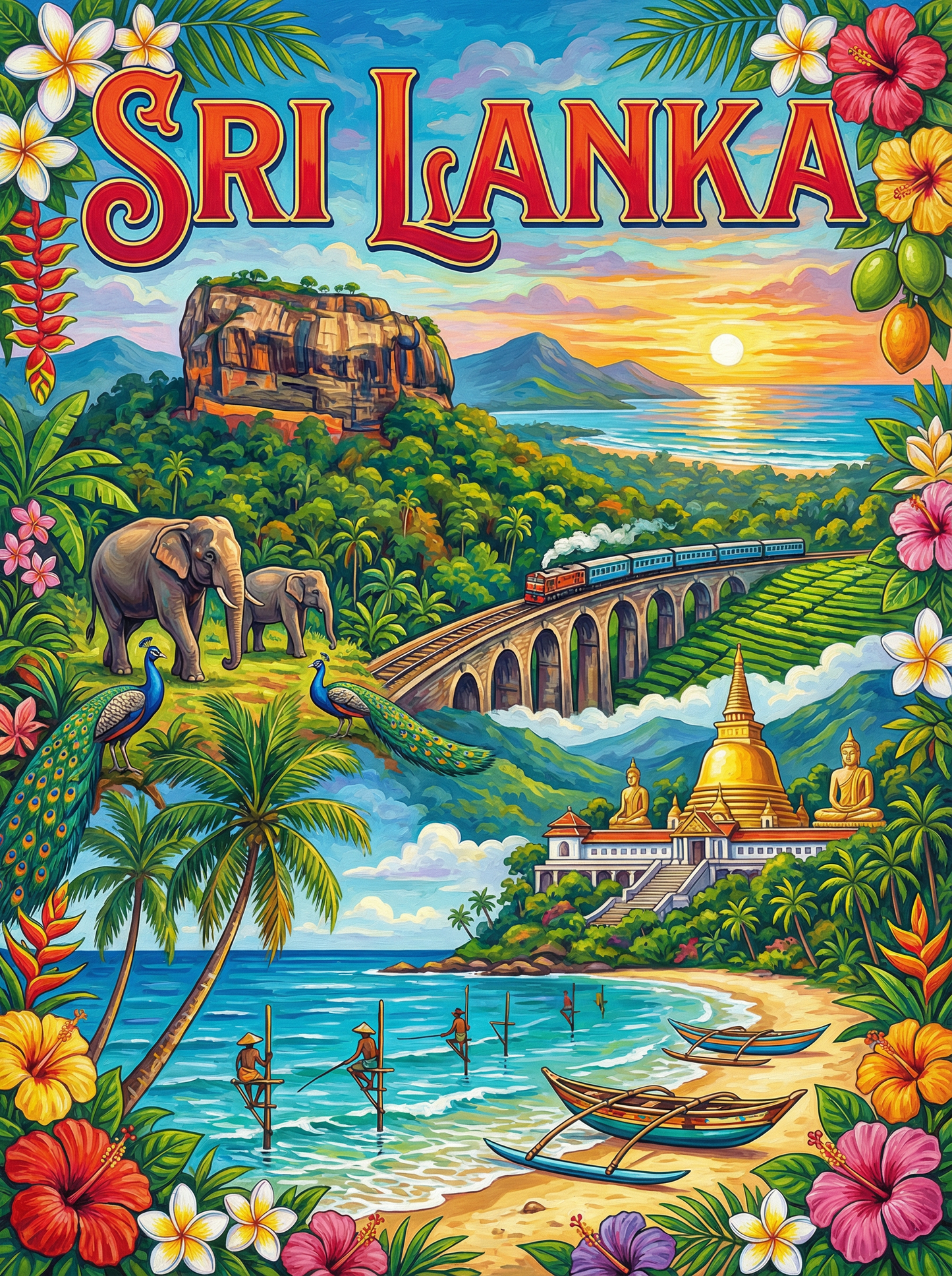 Sri Lanka Golden Trails (120 Colors)