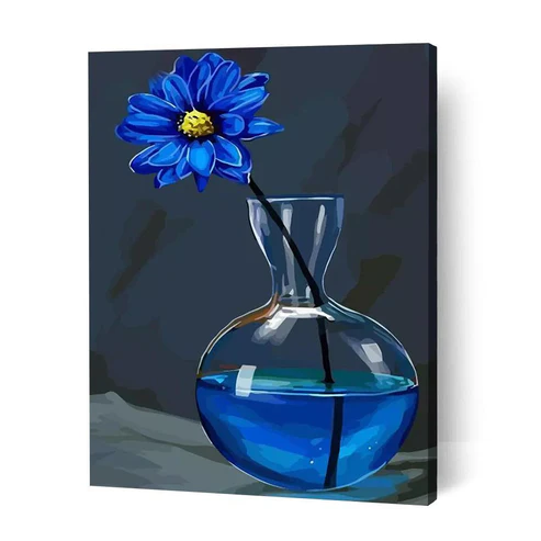 Blue Flower in Vase