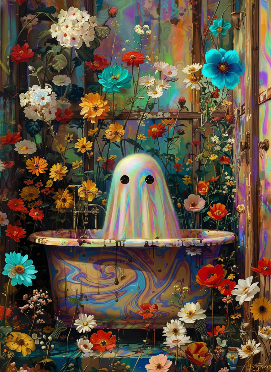Psychedelic Bathtub Ghost (80 Colors)