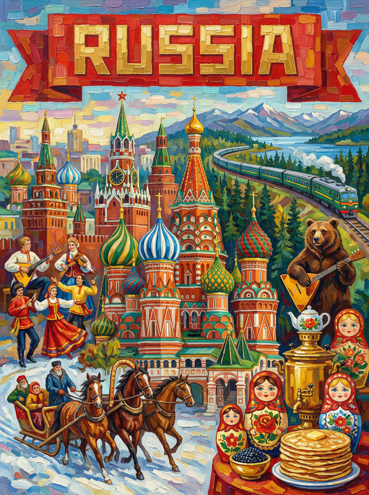 Russian Heritage Collage (120 Colors)