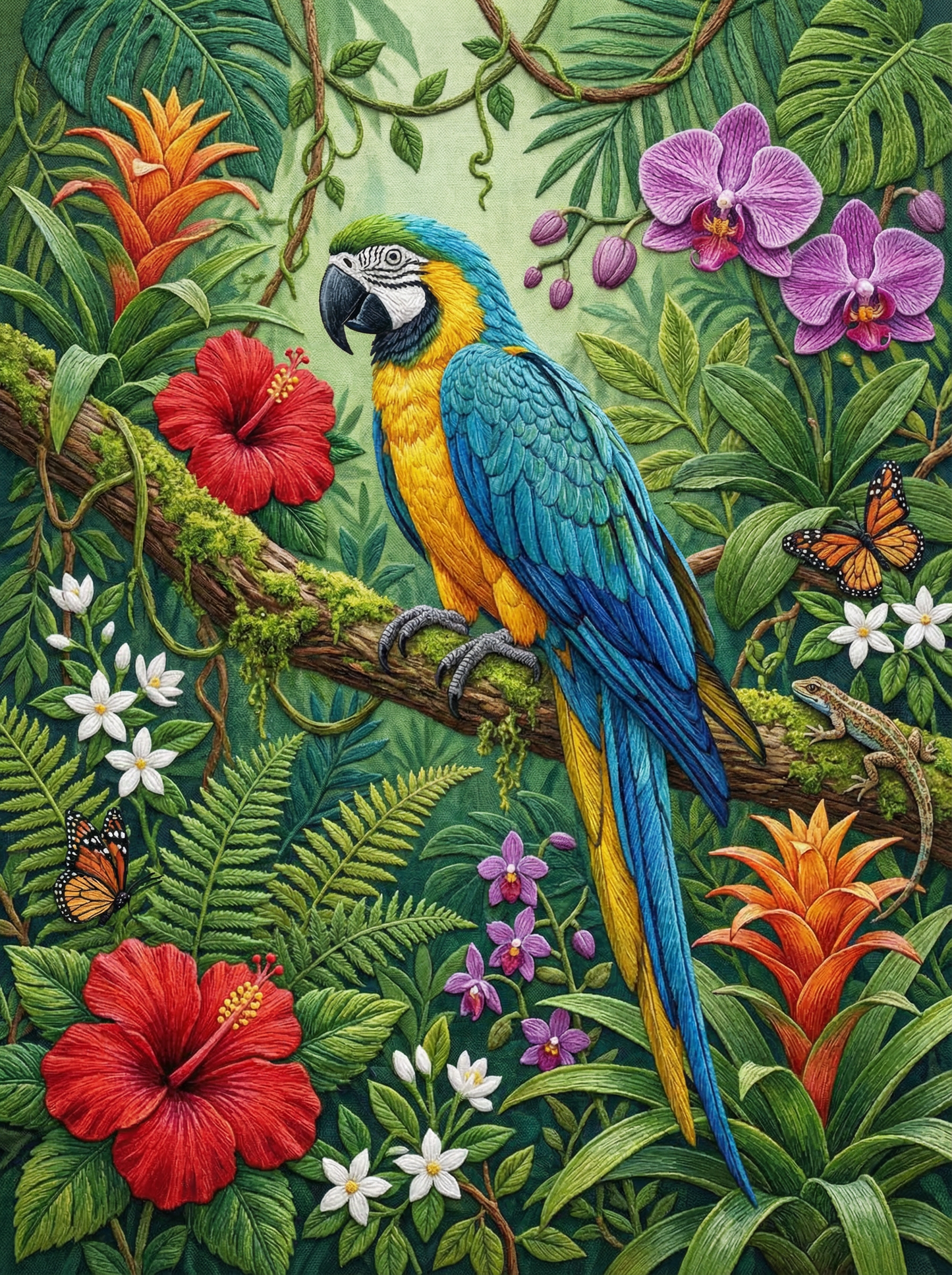 Tropical Jungle Parrot (120 Colors)