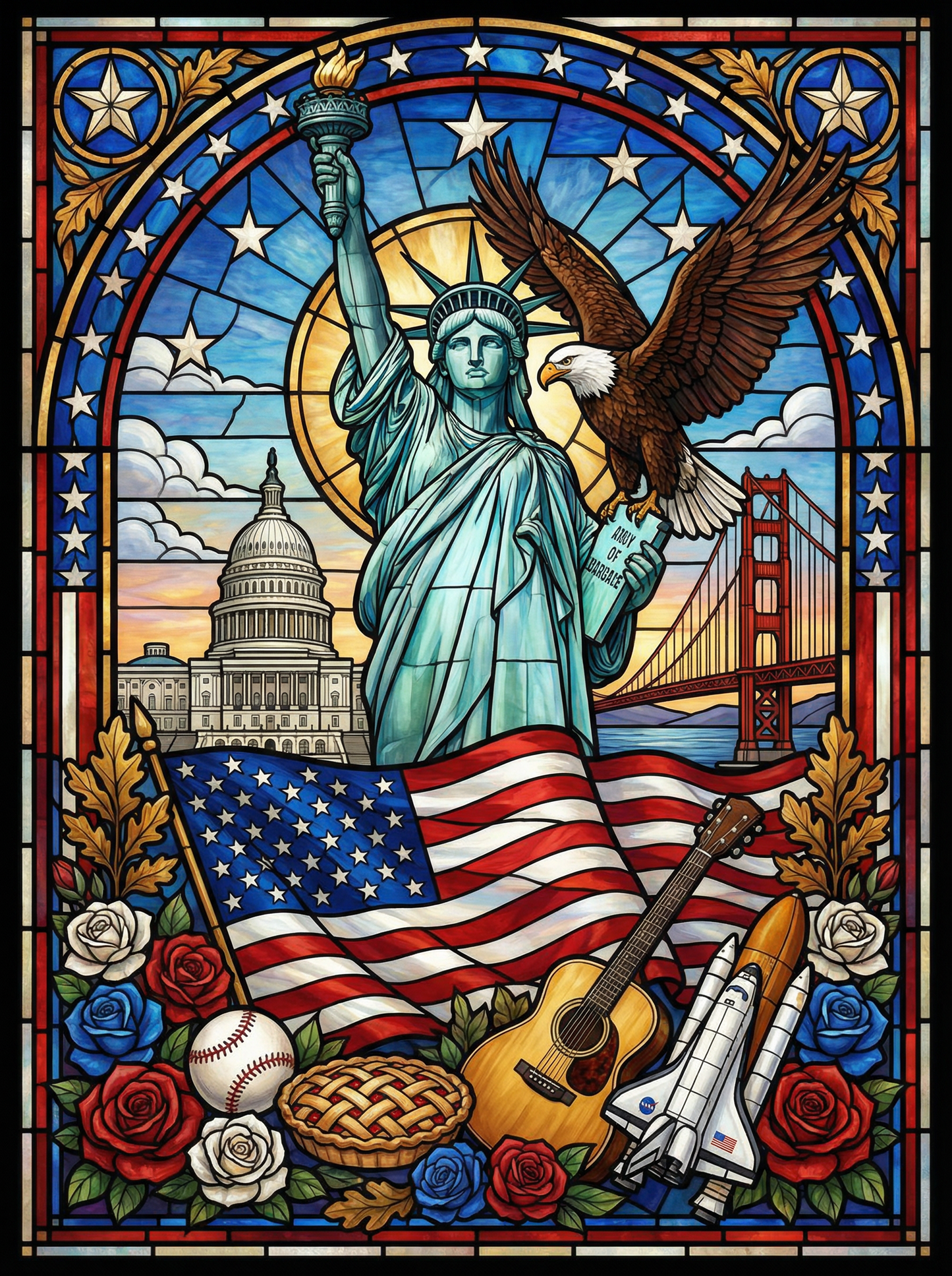 Stars & Liberty Mosaic (120 Colors)