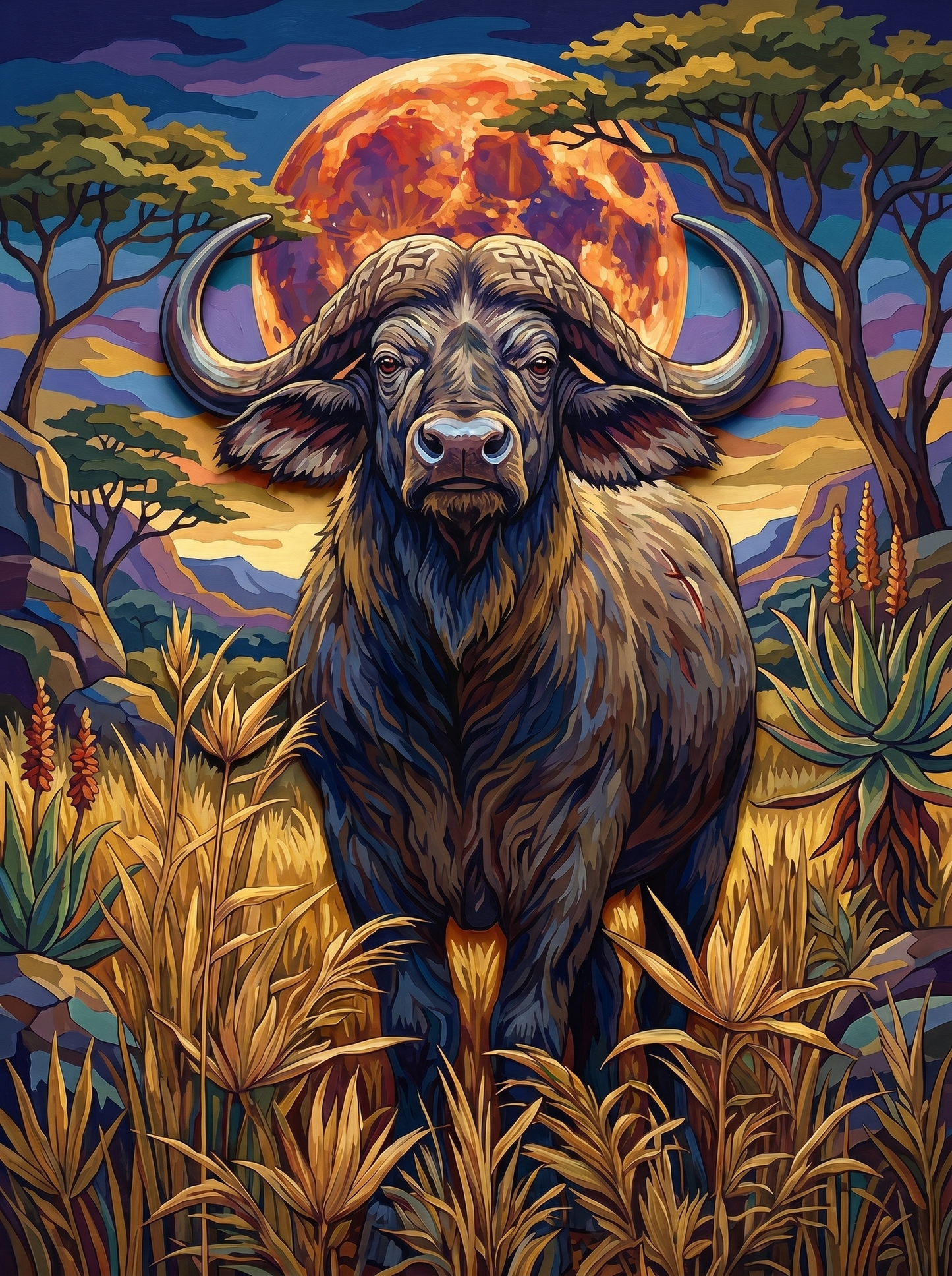 Buffalo Moon Night (80 Colors)