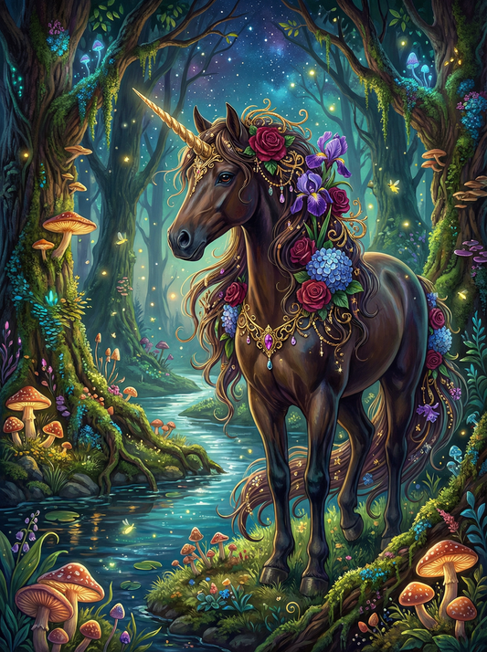Midnight Rose Unicorn (120 Colors)