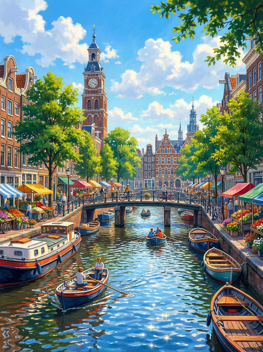 Sunny Day in Amsterdam (80 Colors)
