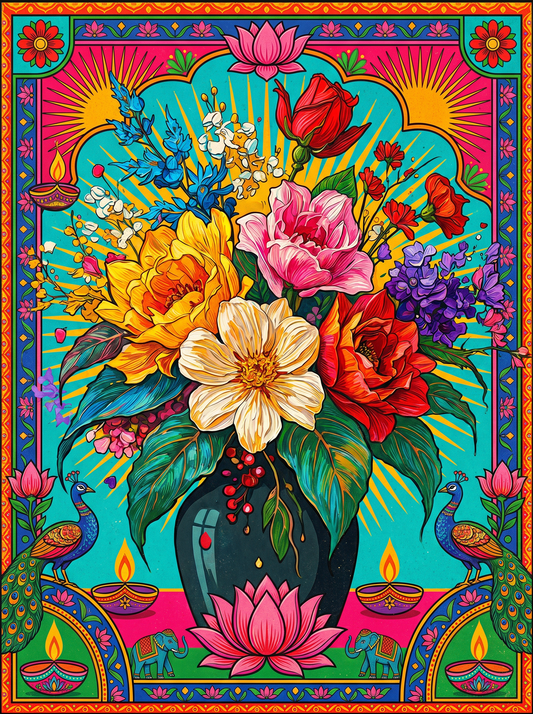 Colorful Flower Bouquet (120 Colors)