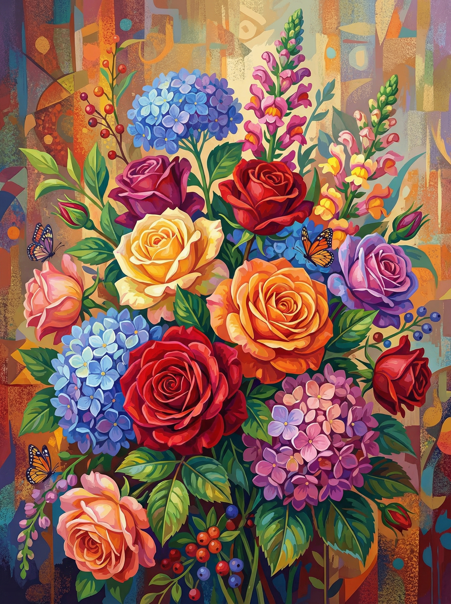 Colorful Flower Medley (80 Colors)
