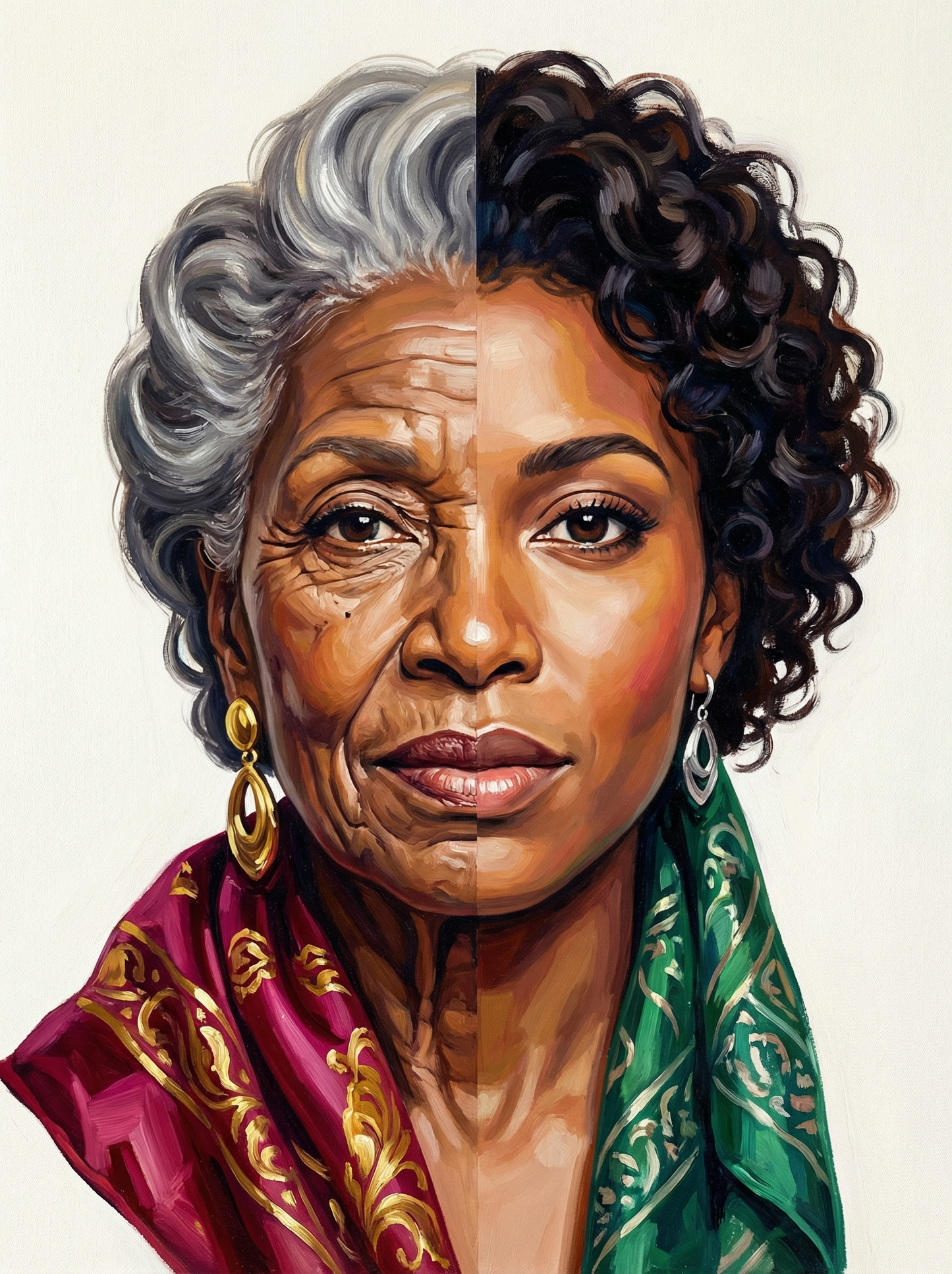 Colorful Wrap Portrait (80 Colors)