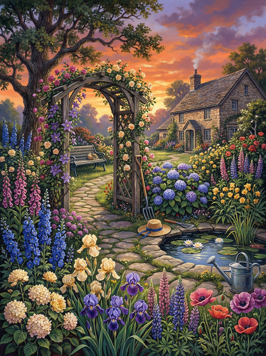 Cottage Garden Sunset (120 Colors)