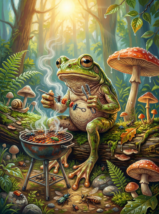 Cozy Frog Forest Scene (120 Colors)