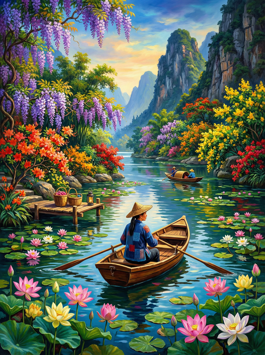 Lotus River Journey (120 Colors)
