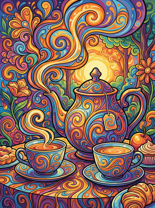 Swirling Tea Symphony (80 Colors)